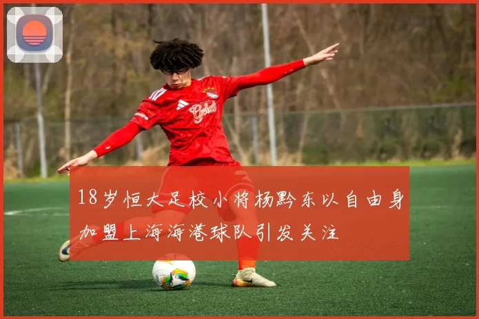 18岁恒大足校小将杨黔东以自由身加盟上海海港球队引发关注