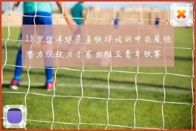 18岁留洋球员姜轶祥试训申花展现潜力现效力于塞尔维亚青年联赛