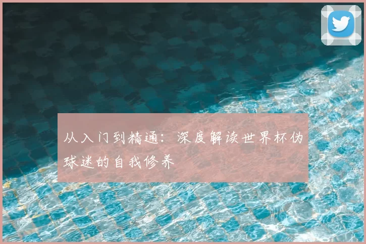 从入门到精通:深度解读世界杯伪球迷的自我修养